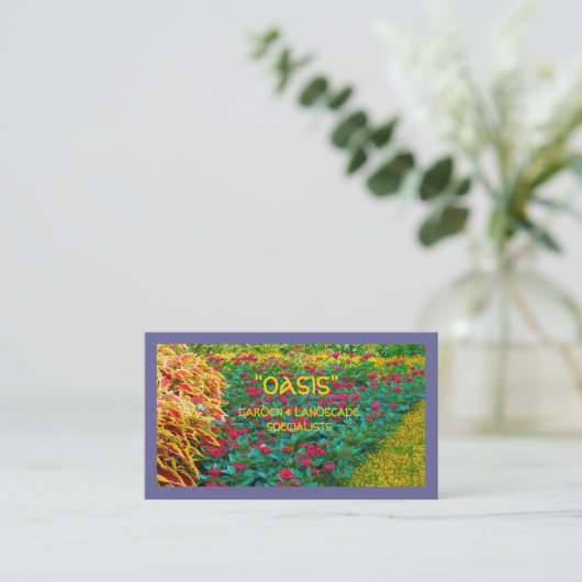 FLORAL BUSINESS CARD/LANDSCAPING, GARDENING,ETC. B 名刺 (スタンド正面)