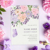 Floral butterfly 招待状