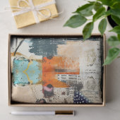 Floral & Butterfly Abstract Art College Decoupage 薄葉紙 (ギフト)