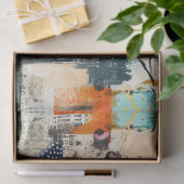 Floral & Butterfly Abstract Art College Decoupage 薄葉紙 (ギフト)