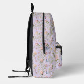 Floral Butterfly Backpack with Peonies プリントバックパック (左)