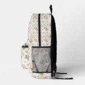 Floral Butterfly Backpack with Peonies プリントバックパック (右)