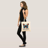 Floral Butterfly Dreamer Tote Bag トートバッグ (正面(モデル))