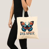 Floral Butterfly Dreamer Tote Bag トートバッグ (正面(商品))