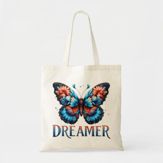Floral Butterfly Dreamer Tote Bag トートバッグ