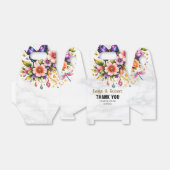 Floral Butterfly Gift Box – Custom Name & Message フェイバーボックス (折り畳みなし)