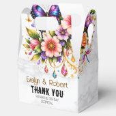 Floral Butterfly Gift Box – Custom Name & Message フェイバーボックス (オープン)