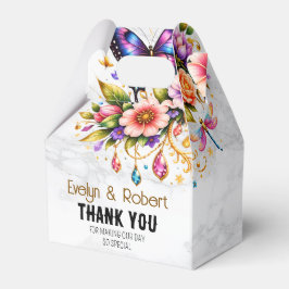 Floral Butterfly Gift Box – Custom Name & Message フェイバーボックス