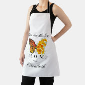 Floral Butterfly Mother's Day Personalized Apron エプロン (インサイチュ)