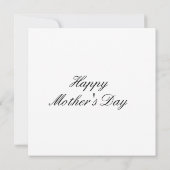 Floral Butterfly Mother's Day Personalized Card 招待状 (裏面)