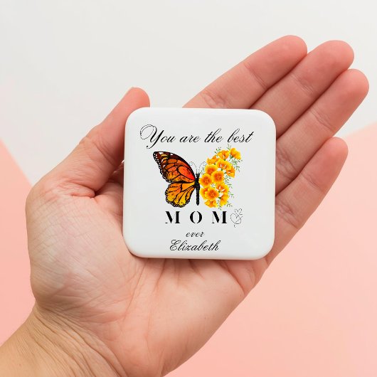 Floral Butterfly Mother's Day Personalized Magnet マグネット