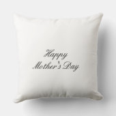 Floral Butterfly Mother's Day Personalized Pillow クッション (裏面)