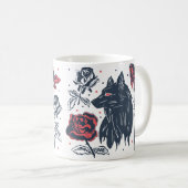 Floral Butterfly Mug – Spring Vibes コーヒーマグカップ (正面右)