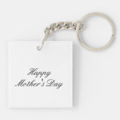 Floral Butterfly Personalized Acrylic Keychain キーホルダー (裏面)