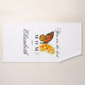 Floral Butterfly Personalized Bath Towel バスタオル (バスタオル)