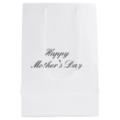 Floral Butterfly Personalized Gift Bag ミディアムペーパーバッグ (裏面)