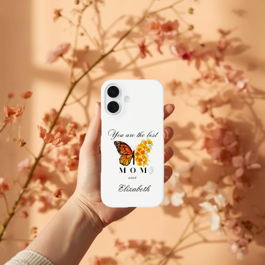 Floral Butterfly Personalized iPhone 16 case Case-Mate iPhoneケース