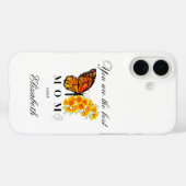 Floral Butterfly Personalized iPhone 16 case Case-Mate iPhoneケース (裏面 (横))