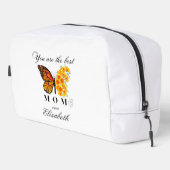 Floral Butterfly Personalized Toiletry Bag ドップキット (右コーナー)
