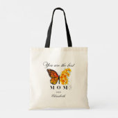 Floral Butterfly Personalized Tote Bag トートバッグ (裏面)