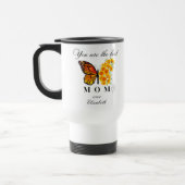 Floral Butterfly Personalized Travel Mug トラベルマグ (左)