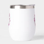 Floral Butterfly Stemless Wine Tumbler (左面)