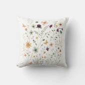 Floral & Butterfly,  Whimsical Garden-Inspired  クッション (正面)