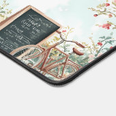 Floral Café in Spring Desk Mat デスクマット (コーナー)