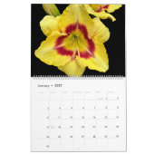 Floral Calendar カレンダー (1月 2027)