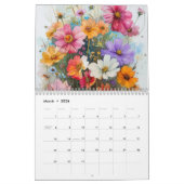Floral Calendar Blooming Beauty for Every Month カレンダー (3月 2026)