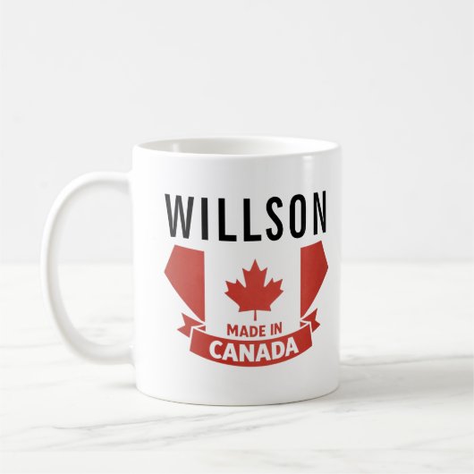 Floral Canada Day Mug | Cute Canadian コーヒーマグカップ (左)