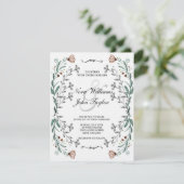 Floral Card for a wedding 招待状 (スタンド正面)