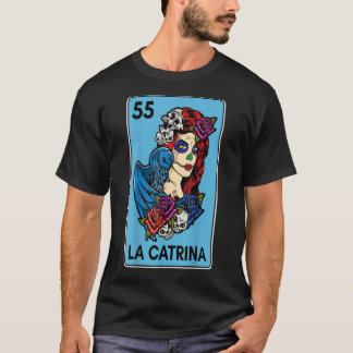 Floral Card Mexican Lottery Muertos Day Of Dead La Tシャツ