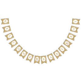 Floral Carriage Baby Boy Bunting Banner | Neutral バンティングフラッグ