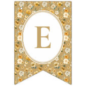 Floral Carriage Baby Boy Bunting Banner | Neutral バンティングフラッグ (第2の旗)
