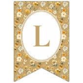 Floral Carriage Bunting Banner | Gold Welcome Baby バンティングフラッグ (第3の旗)