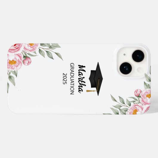 Floral Case for iPhone/iPad – Graduation Gift  Case-Mate iPhoneケース (裏面 (横))