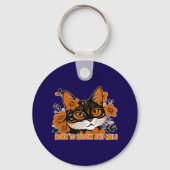 Floral Cat  キーホルダー (正面)