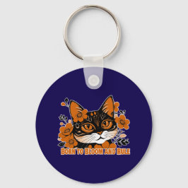 Floral Cat キーホルダー