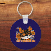 Floral Cat  キーホルダー (正面)