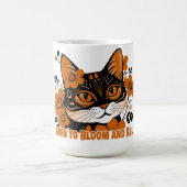 Floral Cat  コーヒーマグカップ (中央)