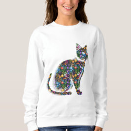 Floral Cat スウェットシャツ