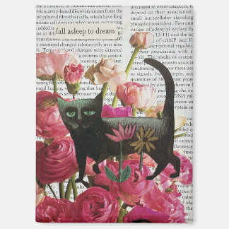 Floral Cat Collage Wall Art Surreal Decor マグネット