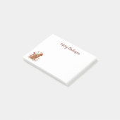 Floral Cat Stationery Celestial Botanical Pet Gift ポストイット (アングル)