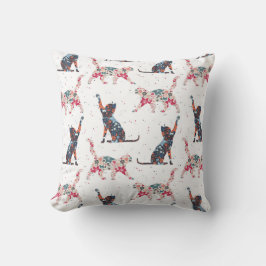 Floral Cats クッション