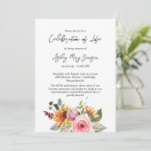 Floral Celebration of Life Funeral 招待状 (スタンド正面)