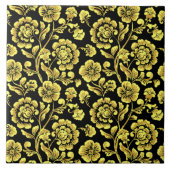 Floral Ceramic Tile タイル (正面)