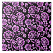 Floral Ceramic Tile タイル (正面)