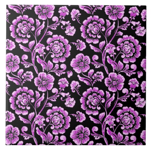 Floral Ceramic Tile タイル (正面)