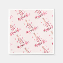  Floral Champagne | Bridal Shower Brunch スタンダードカクテルナプキン